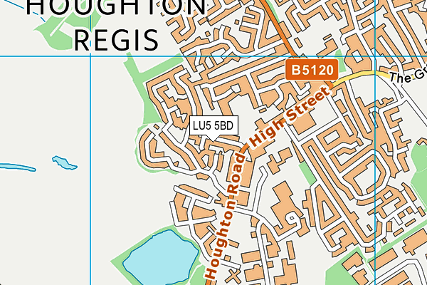 LU5 5BD map - OS VectorMap District (Ordnance Survey) LU5 5BD map - OS VectorMap District (Ordnance Survey)