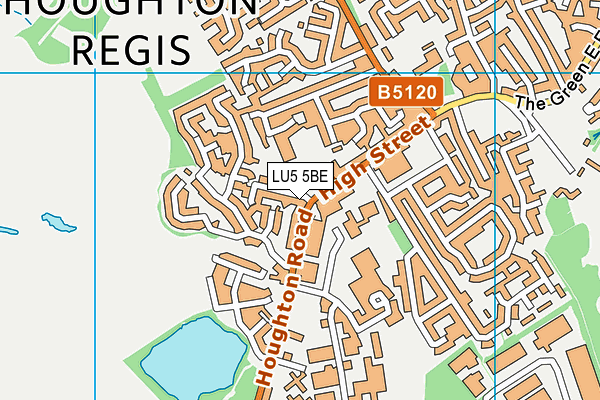 LU5 5BE map - OS VectorMap District (Ordnance Survey) LU5 5BE map - OS VectorMap District (Ordnance Survey)