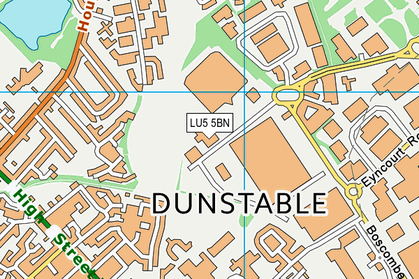 LU5 5BN map - OS VectorMap District (Ordnance Survey) LU5 5BN map - OS VectorMap District (Ordnance Survey)