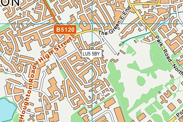 LU5 5BY map - OS VectorMap District (Ordnance Survey) LU5 5BY map - OS VectorMap District (Ordnance Survey)