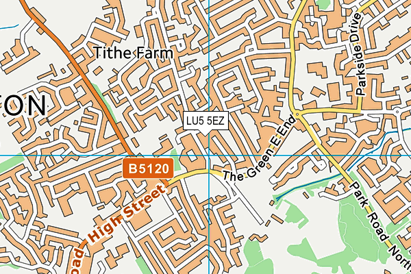 LU5 5EZ map - OS VectorMap District (Ordnance Survey) LU5 5EZ map - OS VectorMap District (Ordnance Survey)