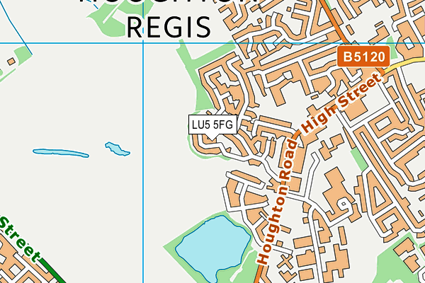 LU5 5FG map - OS VectorMap District (Ordnance Survey) LU5 5FG map - OS VectorMap District (Ordnance Survey)