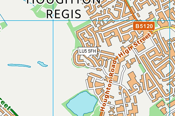 LU5 5FH map - OS VectorMap District (Ordnance Survey) LU5 5FH map - OS VectorMap District (Ordnance Survey)