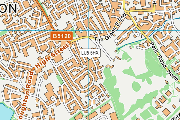 LU5 5HX map - OS VectorMap District (Ordnance Survey) LU5 5HX map - OS VectorMap District (Ordnance Survey)