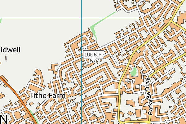 LU5 5JP map - OS VectorMap District (Ordnance Survey) LU5 5JP map - OS VectorMap District (Ordnance Survey)