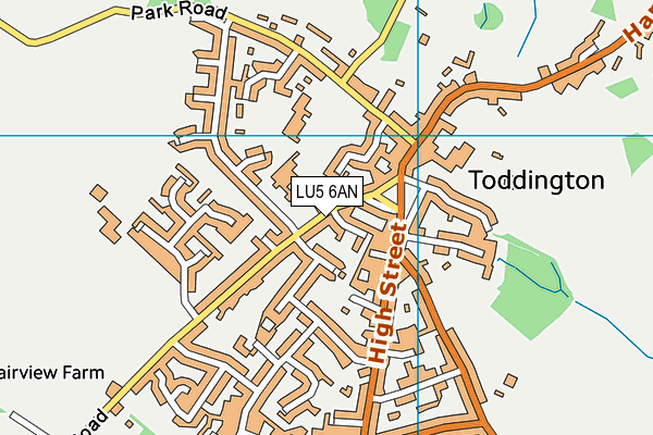 LU5 6AN map - OS VectorMap District (Ordnance Survey)