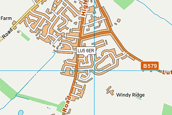 LU5 6ER map - OS VectorMap District (Ordnance Survey)