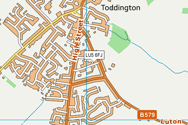 LU5 6FJ map - OS VectorMap District (Ordnance Survey)