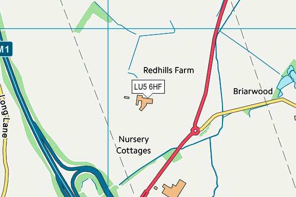 LU5 6HF map - OS VectorMap District (Ordnance Survey) LU5 6HF map - OS VectorMap District (Ordnance Survey)