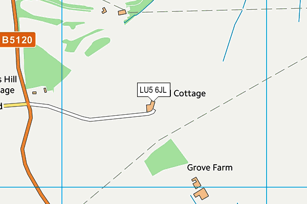 LU5 6JL map - OS VectorMap District (Ordnance Survey) LU5 6JL map - OS VectorMap District (Ordnance Survey)