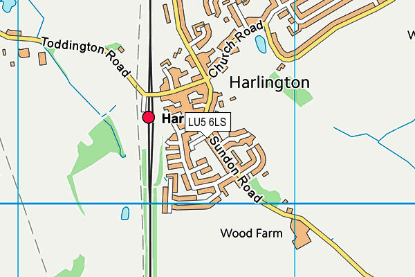 LU5 6LS map - OS VectorMap District (Ordnance Survey)