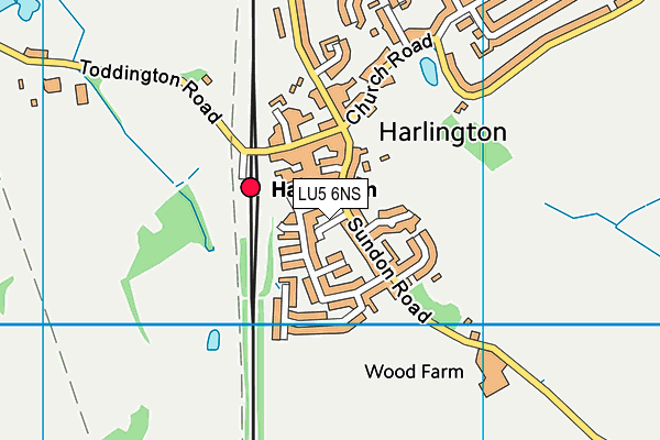 LU5 6NS map - OS VectorMap District (Ordnance Survey)