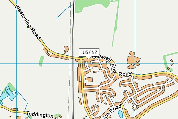 LU5 6NZ map - OS VectorMap District (Ordnance Survey) LU5 6NZ map - OS VectorMap District (Ordnance Survey)