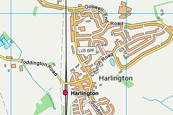 LU5 6PF map - OS VectorMap District (Ordnance Survey) LU5 6PF map - OS VectorMap District (Ordnance Survey)
