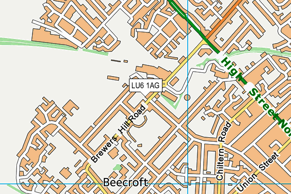 LU6 1AG map - OS VectorMap District (Ordnance Survey) LU6 1AG map - OS VectorMap District (Ordnance Survey)