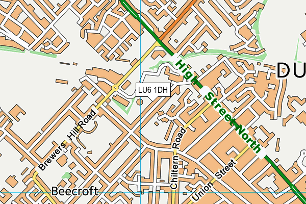 LU6 1DH map - OS VectorMap District (Ordnance Survey) LU6 1DH map - OS VectorMap District (Ordnance Survey)