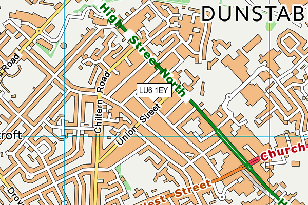 LU6 1EY map - OS VectorMap District (Ordnance Survey) LU6 1EY map - OS VectorMap District (Ordnance Survey)