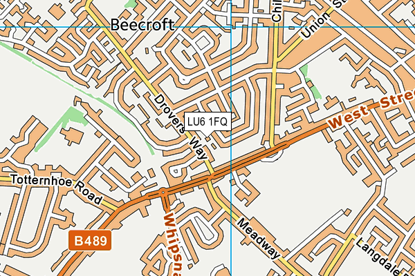LU6 1FQ map - OS VectorMap District (Ordnance Survey) LU6 1FQ map - OS VectorMap District (Ordnance Survey)
