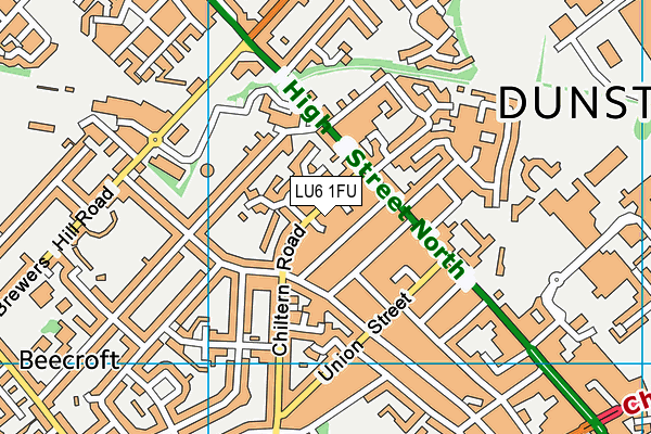 LU6 1FU map - OS VectorMap District (Ordnance Survey) LU6 1FU map - OS VectorMap District (Ordnance Survey)