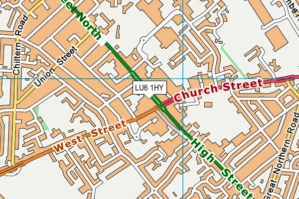LU6 1HY map - OS VectorMap District (Ordnance Survey) LU6 1HY map - OS VectorMap District (Ordnance Survey)