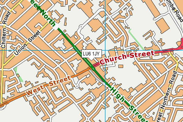 LU6 1JY map - OS VectorMap District (Ordnance Survey) LU6 1JY map - OS VectorMap District (Ordnance Survey)