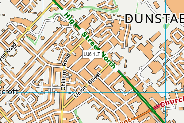LU6 1LT map - OS VectorMap District (Ordnance Survey) LU6 1LT map - OS VectorMap District (Ordnance Survey)