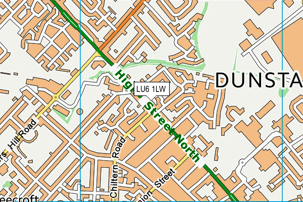 LU6 1LW map - OS VectorMap District (Ordnance Survey) LU6 1LW map - OS VectorMap District (Ordnance Survey)