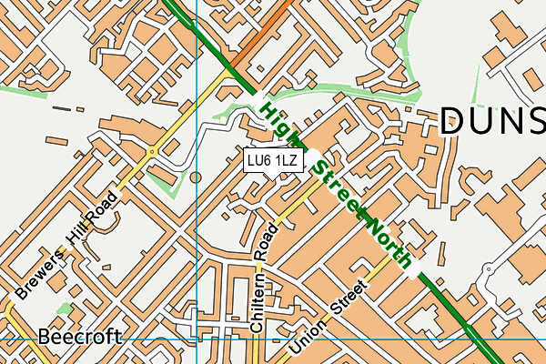LU6 1LZ map - OS VectorMap District (Ordnance Survey) LU6 1LZ map - OS VectorMap District (Ordnance Survey)