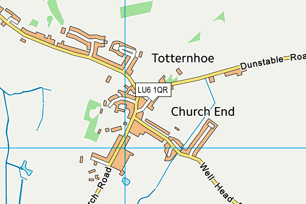 LU6 1QR map - OS VectorMap District (Ordnance Survey)