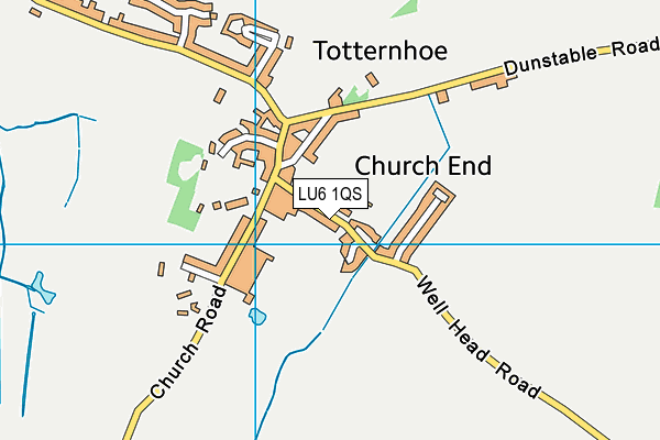 LU6 1QS map - OS VectorMap District (Ordnance Survey) LU6 1QS map - OS VectorMap District (Ordnance Survey)