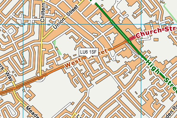 LU6 1SF map - OS VectorMap District (Ordnance Survey) LU6 1SF map - OS VectorMap District (Ordnance Survey)