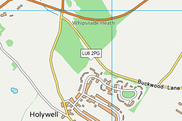 LU6 2PG map - OS VectorMap District (Ordnance Survey) LU6 2PG map - OS VectorMap District (Ordnance Survey)