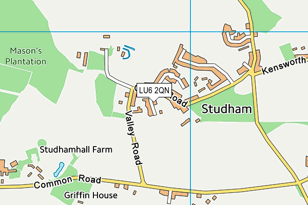 LU6 2QN map - OS VectorMap District (Ordnance Survey) LU6 2QN map - OS VectorMap District (Ordnance Survey)