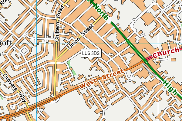 LU6 3DS map - OS VectorMap District (Ordnance Survey) LU6 3DS map - OS VectorMap District (Ordnance Survey)