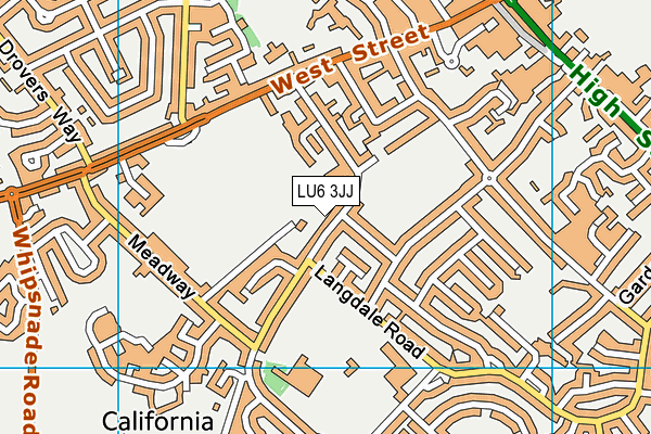LU6 3JJ map - OS VectorMap District (Ordnance Survey) LU6 3JJ map - OS VectorMap District (Ordnance Survey)
