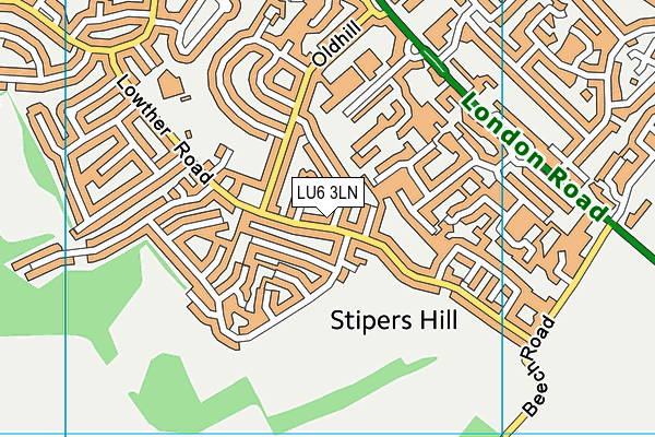 LU6 3LN map - OS VectorMap District (Ordnance Survey) LU6 3LN map - OS VectorMap District (Ordnance Survey)