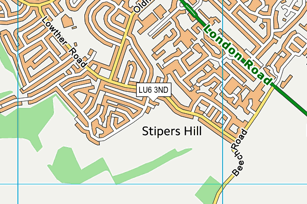 LU6 3ND map - OS VectorMap District (Ordnance Survey) LU6 3ND map - OS VectorMap District (Ordnance Survey)