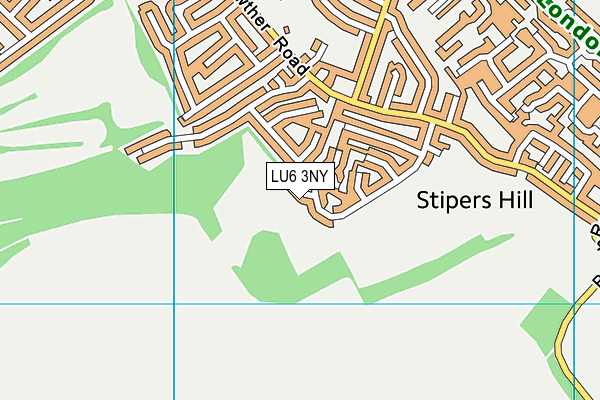 LU6 3NY map - OS VectorMap District (Ordnance Survey) LU6 3NY map - OS VectorMap District (Ordnance Survey)