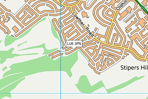 LU6 3PN map - OS VectorMap District (Ordnance Survey) LU6 3PN map - OS VectorMap District (Ordnance Survey)
