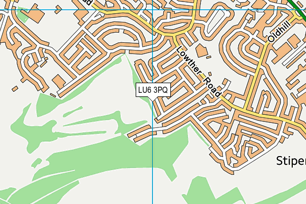 LU6 3PQ map - OS VectorMap District (Ordnance Survey) LU6 3PQ map - OS VectorMap District (Ordnance Survey)
