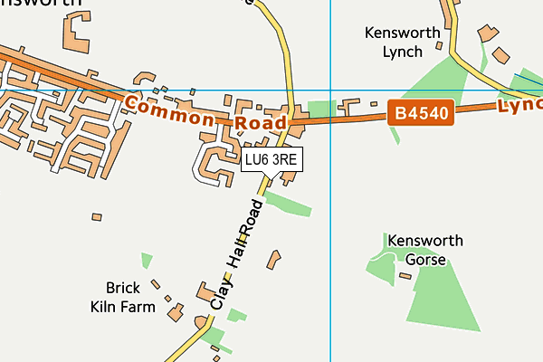 LU6 3RE map - OS VectorMap District (Ordnance Survey)