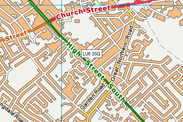 LU6 3SQ map - OS VectorMap District (Ordnance Survey) LU6 3SQ map - OS VectorMap District (Ordnance Survey)