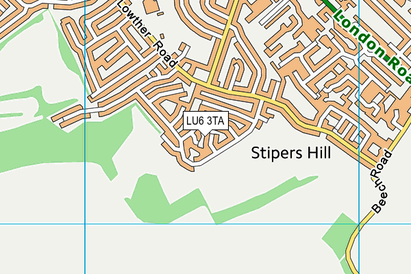 LU6 3TA map - OS VectorMap District (Ordnance Survey) LU6 3TA map - OS VectorMap District (Ordnance Survey)