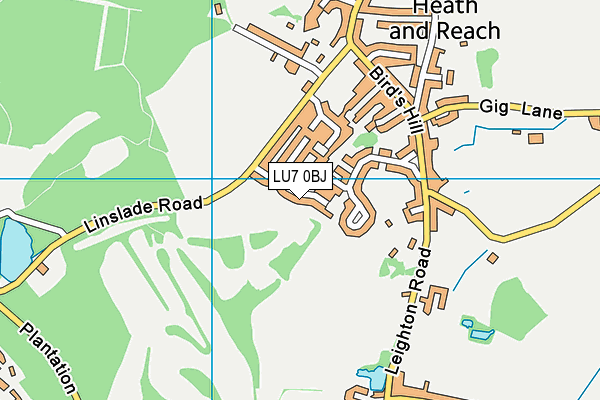 LU7 0BJ map - OS VectorMap District (Ordnance Survey) LU7 0BJ map - OS VectorMap District (Ordnance Survey)