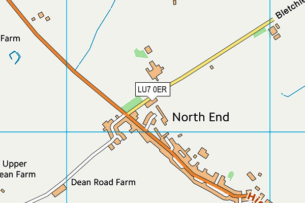 LU7 0ER map - OS VectorMap District (Ordnance Survey)
