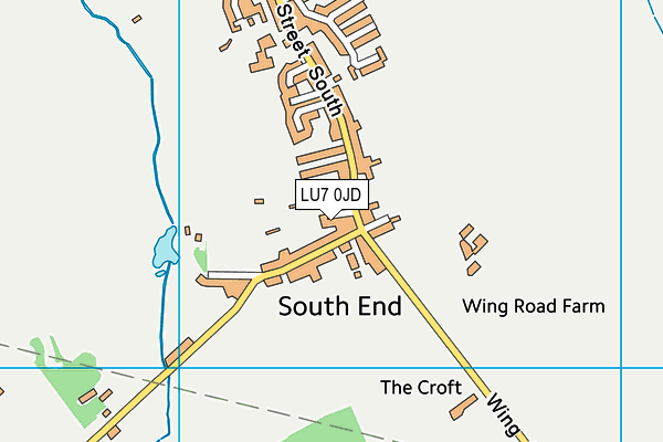LU7 0JD map - OS VectorMap District (Ordnance Survey)