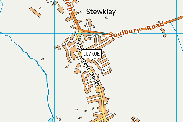 LU7 0JE map - OS VectorMap District (Ordnance Survey)