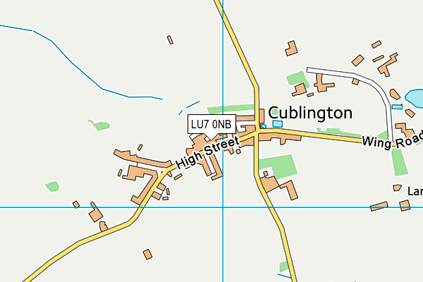 LU7 0NB map - OS VectorMap District (Ordnance Survey)