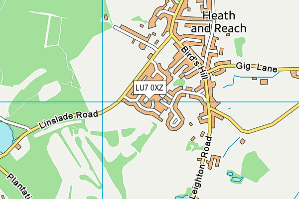 LU7 0XZ map - OS VectorMap District (Ordnance Survey) LU7 0XZ map - OS VectorMap District (Ordnance Survey)