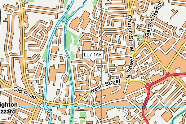 LU7 1AR map - OS VectorMap District (Ordnance Survey) LU7 1AR map - OS VectorMap District (Ordnance Survey)